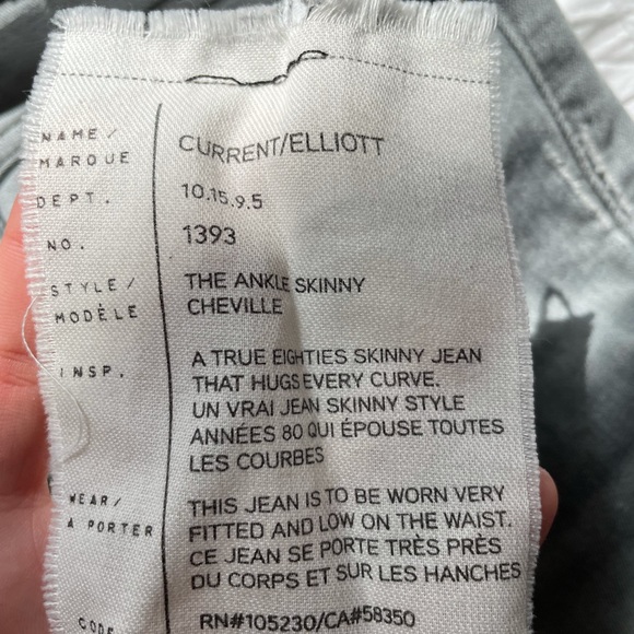 Current Elliot low rise skinny jeans - Picture 3 of 5